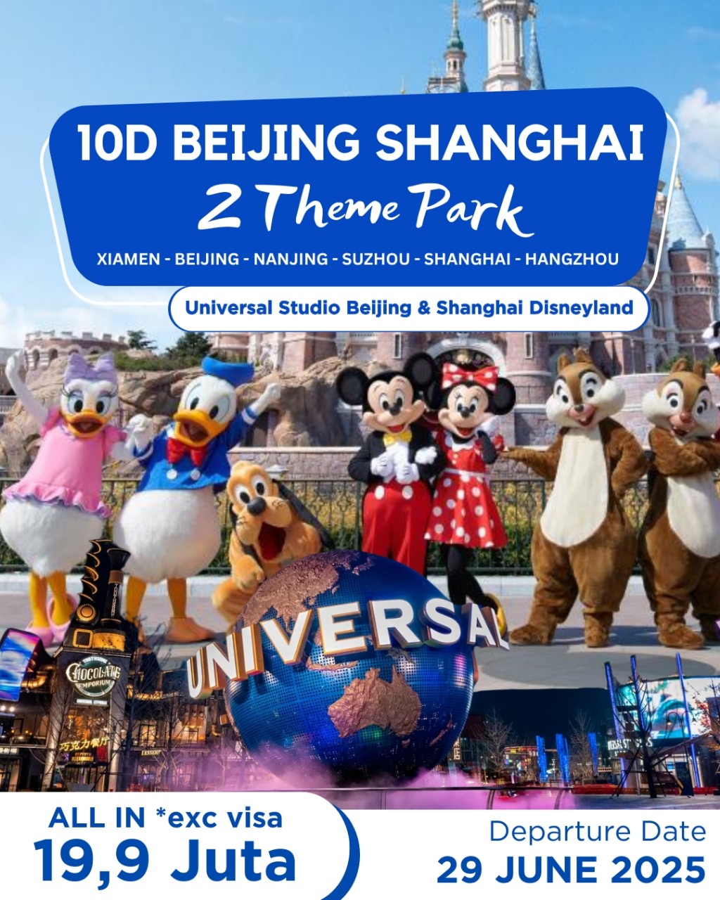10D8N BEIJING SHANGHAI 2 THEME PARK